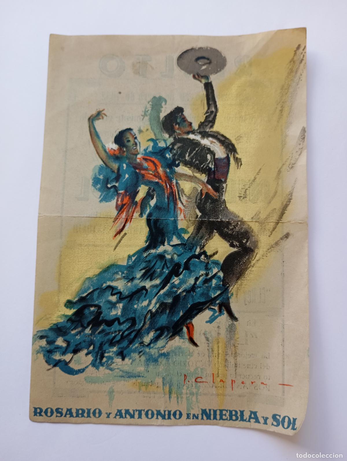 Cine: PROGRAMA FOLLETO DE CINE NIEBLA Y SOL. 1952. RIALTO SANTO DOMINGO. TDKP30B
