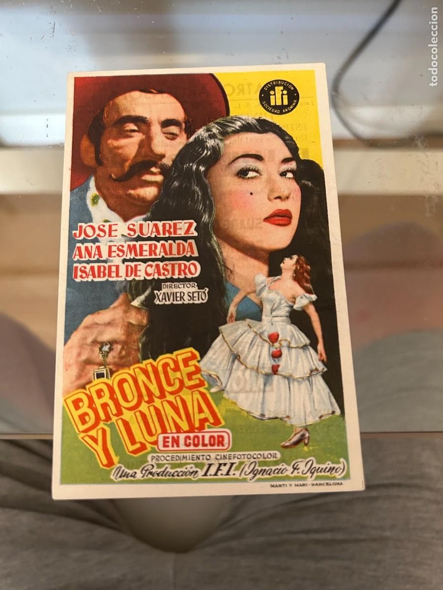 Cine: 1262 BRONCE Y LUNA TEATRO ARGENSOLA ZARAGOZA CON PUBLICIDAD BUEN ESTADO
