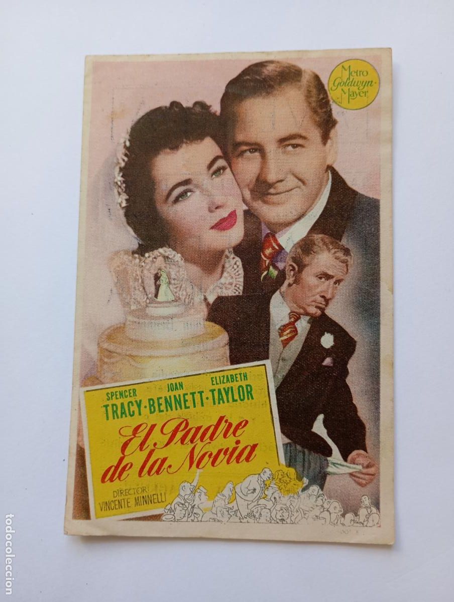 Cine: PROGRAMA FOLLETO DE CINE EL PADRE DE LA NOVIA. SPENCER TRACY. CINE AVENIDA 1950. TDKP30B