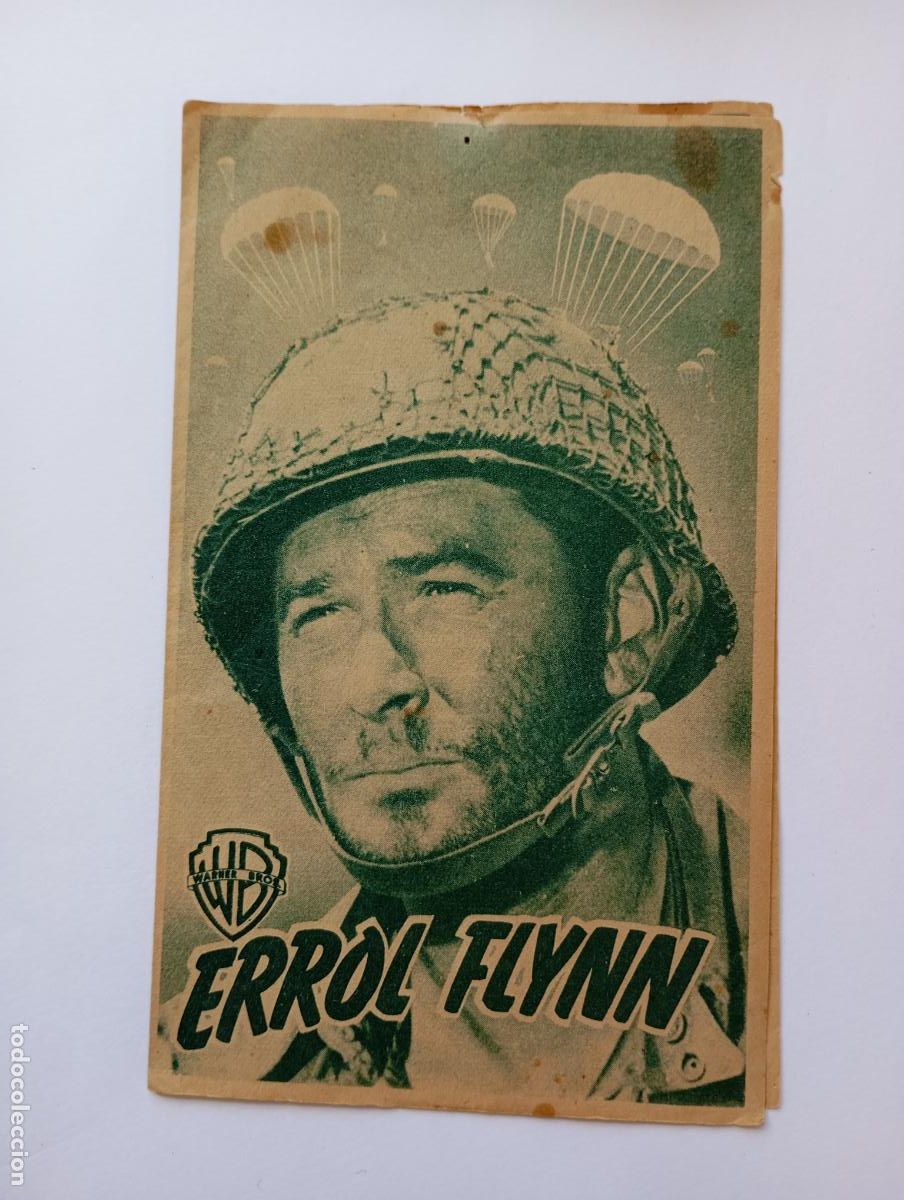 Cine: PROGRAMA FOLLETO DE CINE ERROL FLYNN OBJETIVO BIRMANIA. CINE AVENIDA 1950. TDKP30B