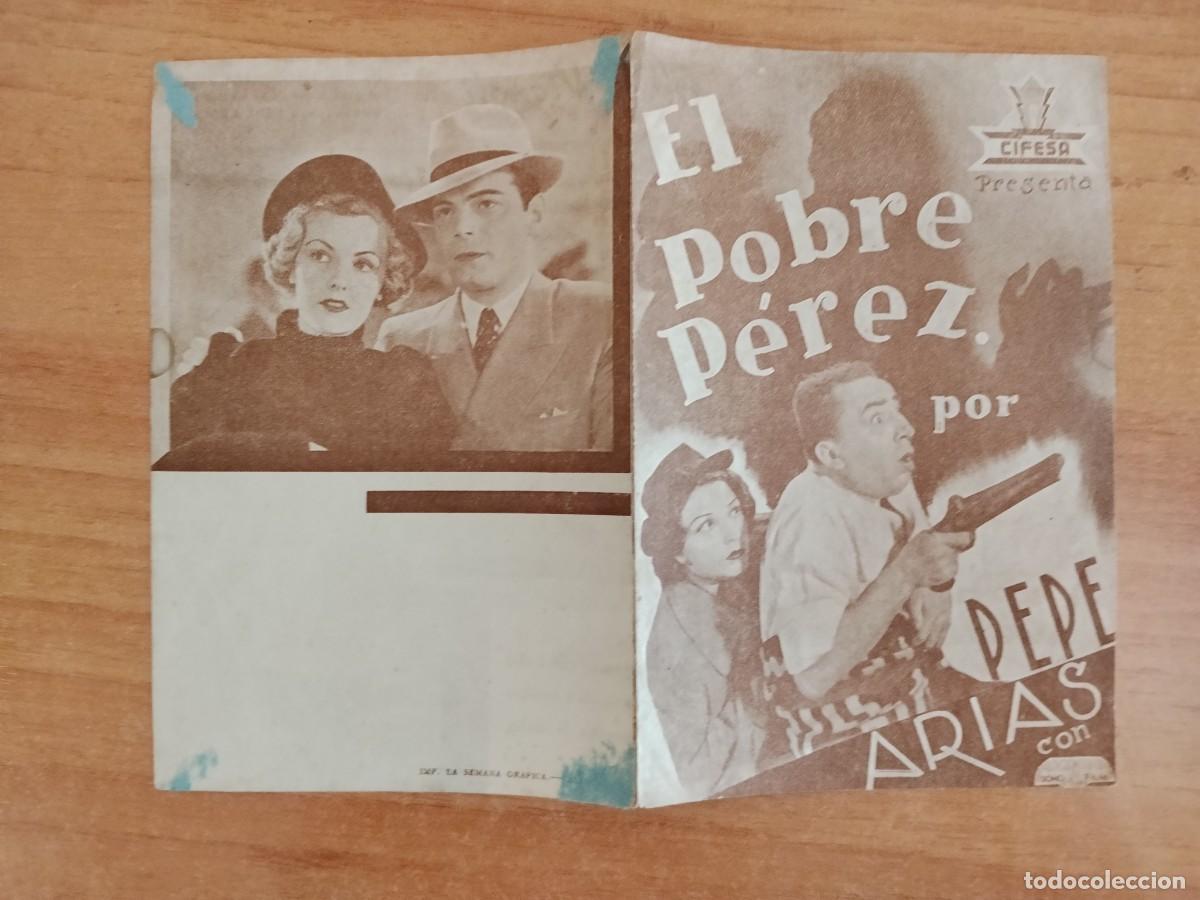 Cine: ROSA-PROGRAMA DE LA PELICULA --EL POBRE PEREZ