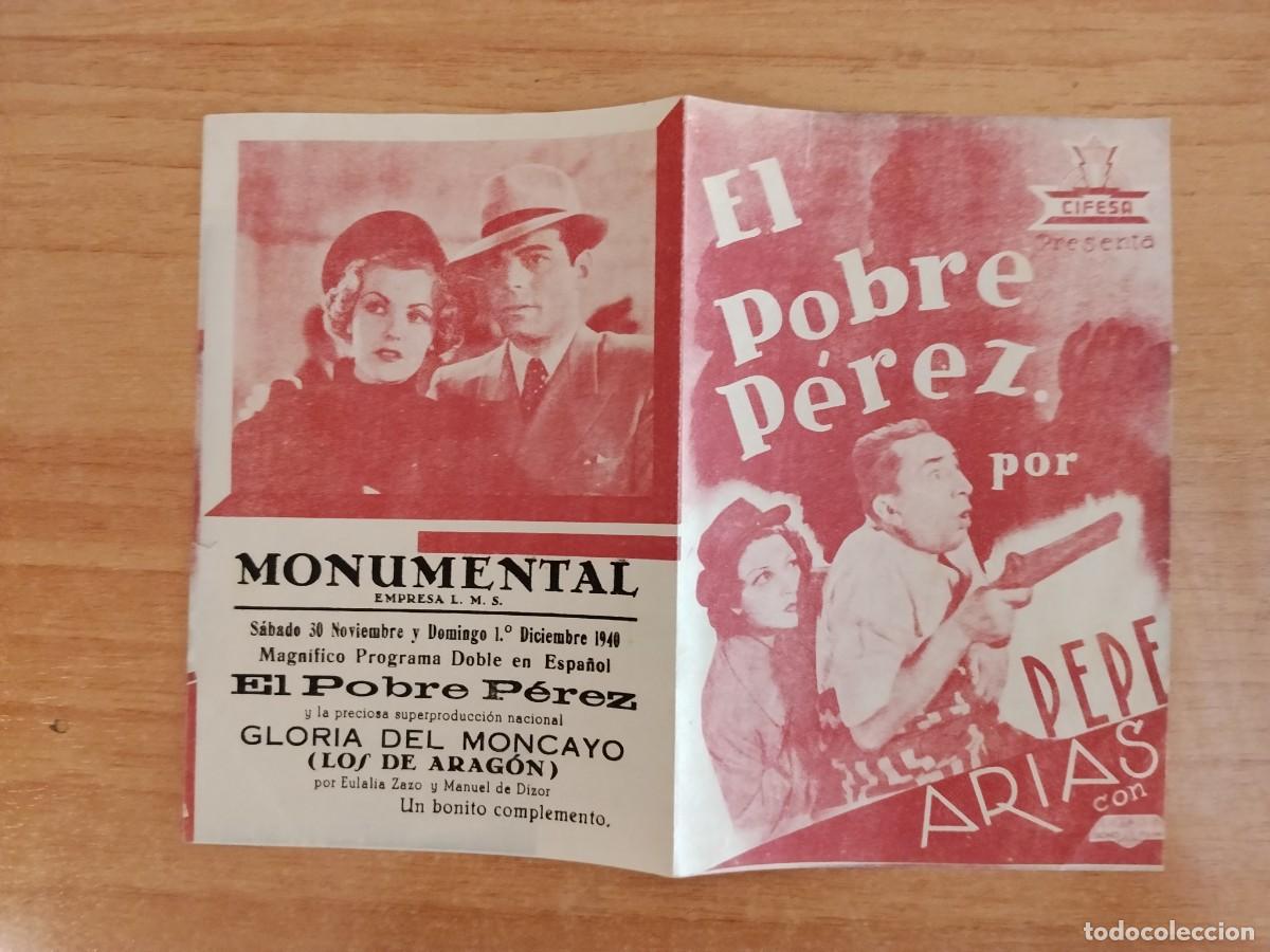 Cine: ROSA-PROGRAMA DE LA PELICULA --EL POBRE PEREZ