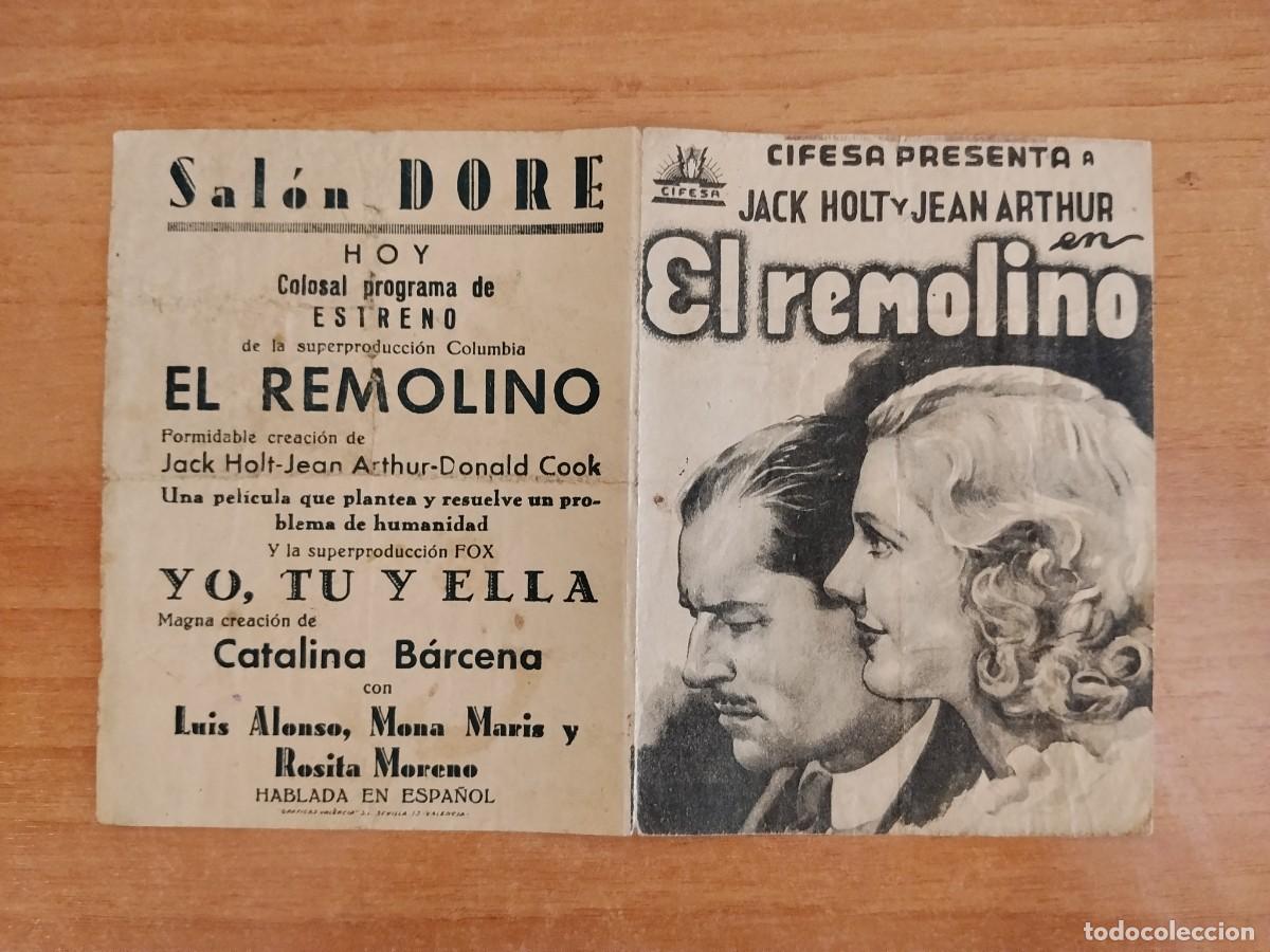 Cine: ROSA-PROGRAMA DE LA PELICULA --EL REMOLINO