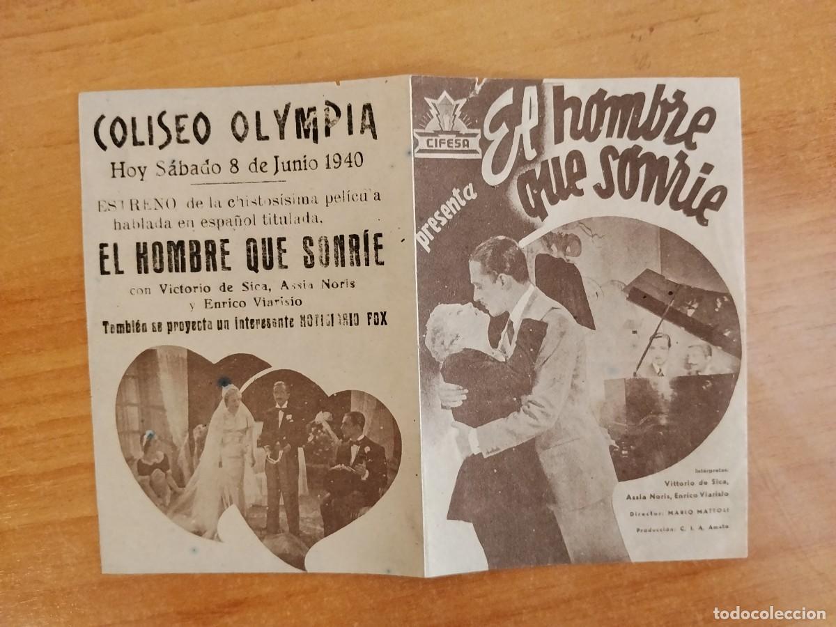 Cine: ROSA-PROGRAMA DE LA PELICULA --EL HOMBRE QUE SONRIE