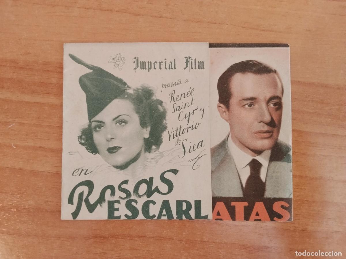 Cine: ROSA-PROGRAMA DE LA PELICULA --ROSAS ESCARLATAS
