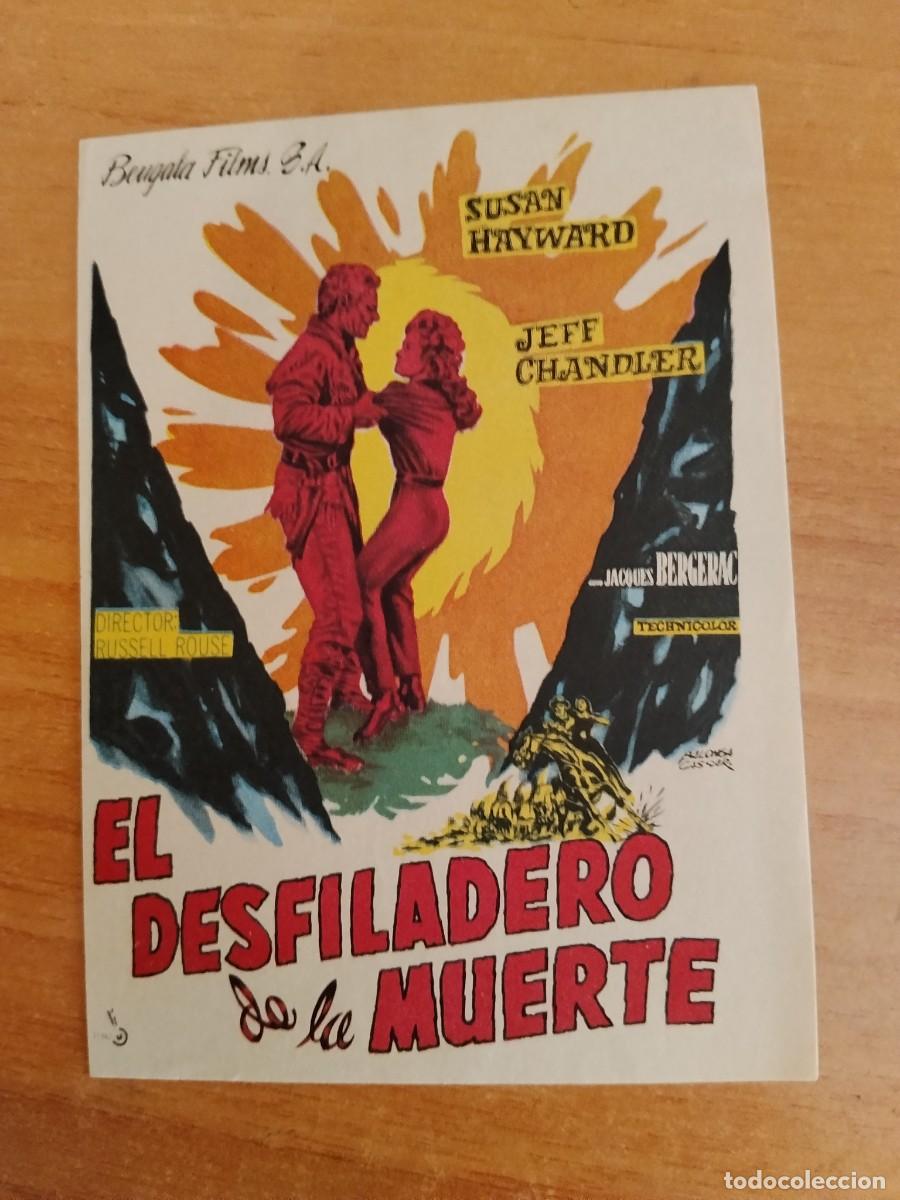 Cine: ROSA-PROGRAMA DE LA PELICULA --EL DESFILADERO DE LA MUERTE