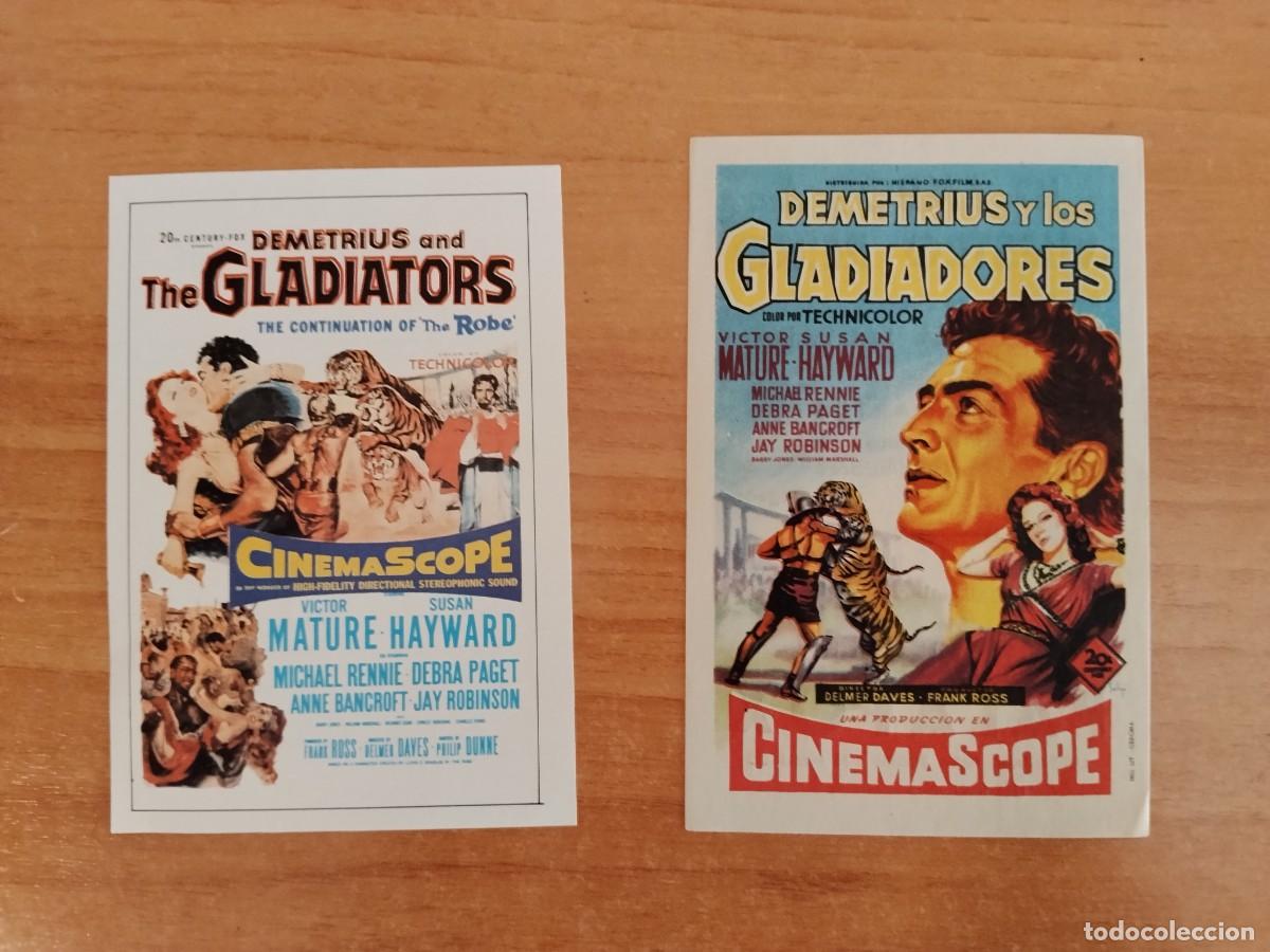 Cine: ROSA-PROGRAMA DE LA PELICULA --DEMETRIUS Y LOS GLADIADORES