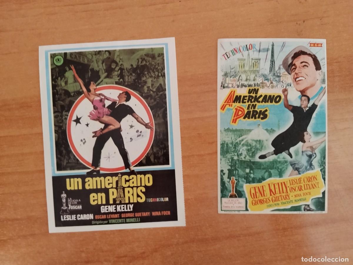 Cine: ROSA-PROGRAMA DE LA PELICULA --UN AMERICANO EN PARIS