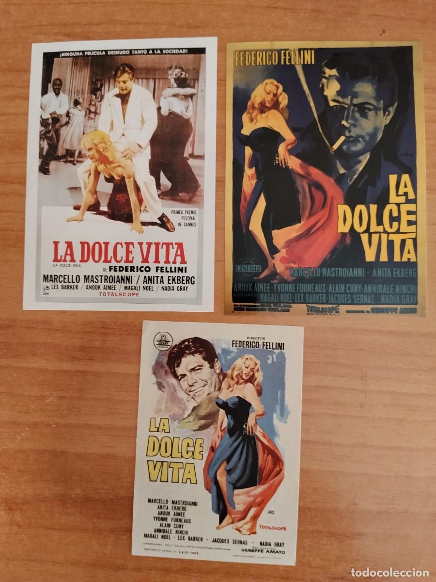 Cine: ROSA-PROGRAMA DE LA PELICULA --LA DOLCE VITA