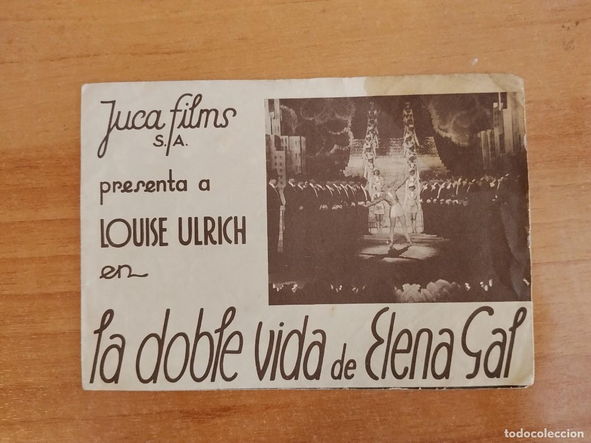 Cine: ROSA-PROGRAMA DE LA PELICULA --LA DOBLE VIDA DE ELENA GAL
