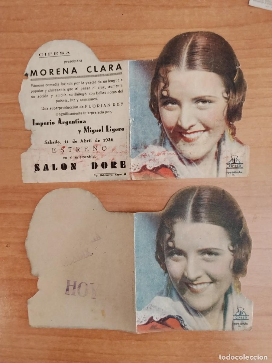 Cine: ROSA-PROGRAMA DE LA PELICULA --MORENA CLARA (distintos por dentro)