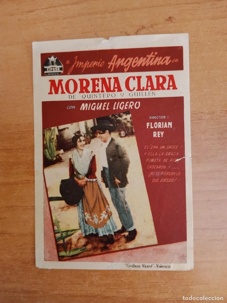 Cine: ROSA-PROGRAMA DE LA PELICULA --MORENA CLARA