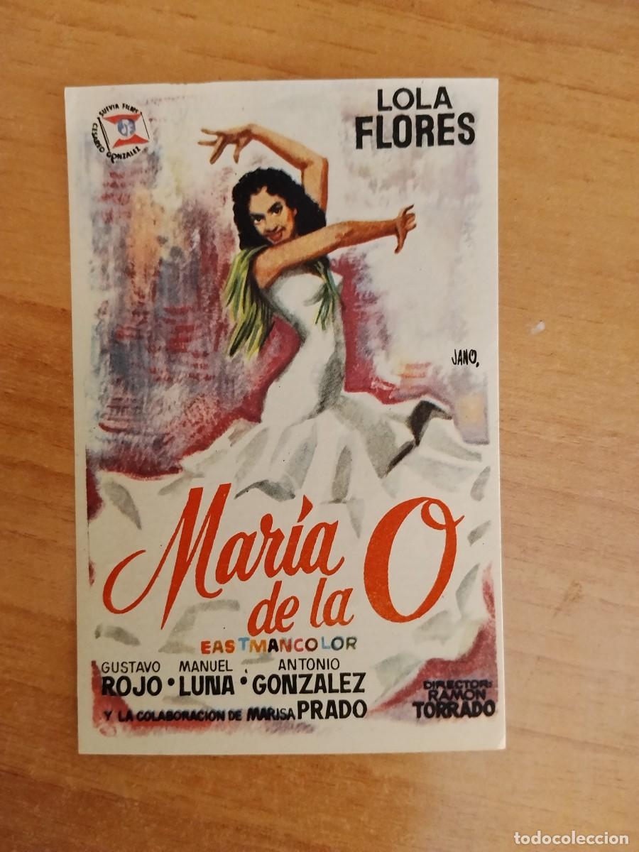 Cine: ROSA-PROGRAMA DE LA PELICULA -MARIA DE LA O