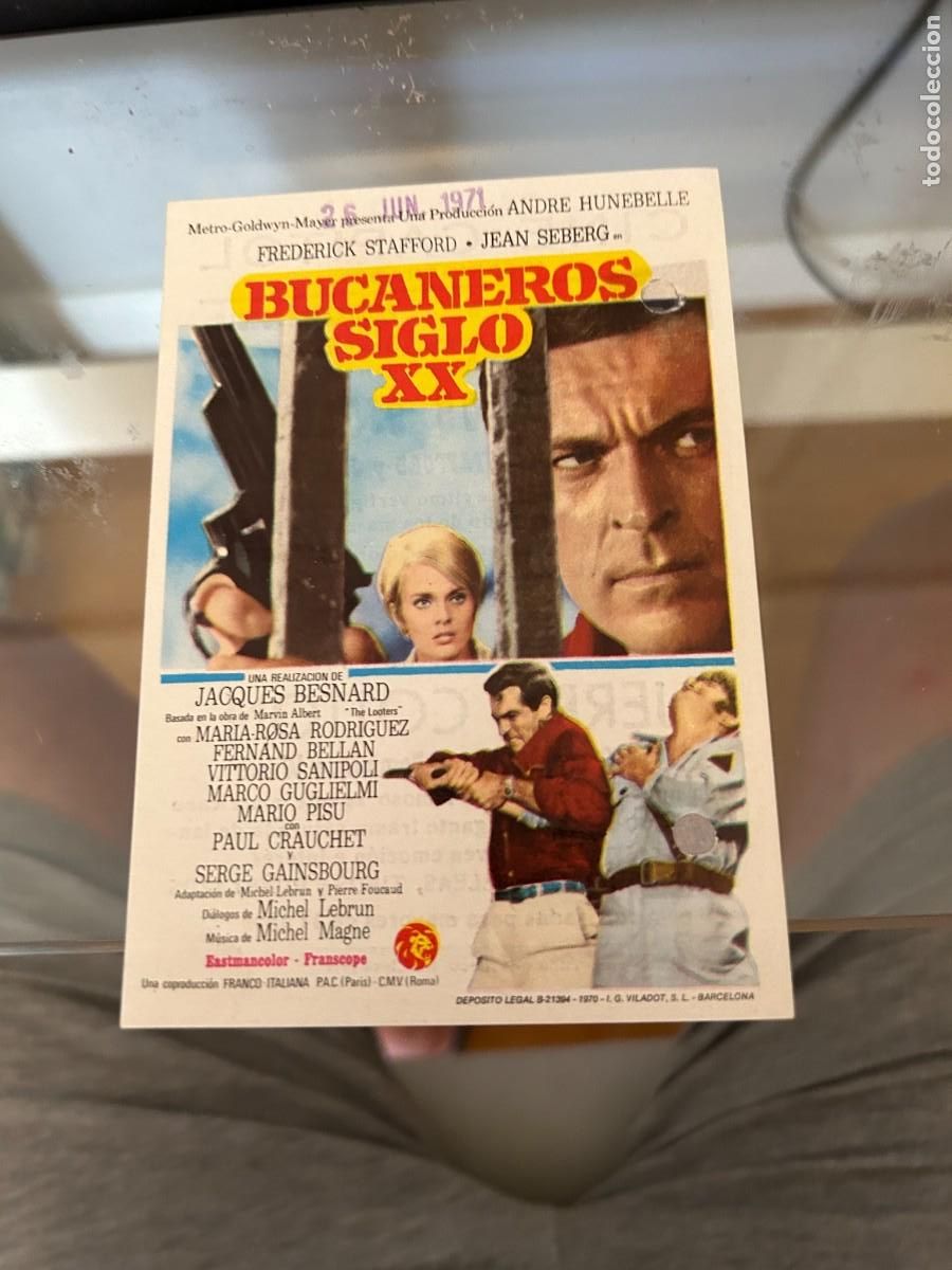 Cine: 1269 BUCANEROS SIGLO XX CINE CAPITOL CIEZA CON PUBLICIDAD BUEN ESTADO