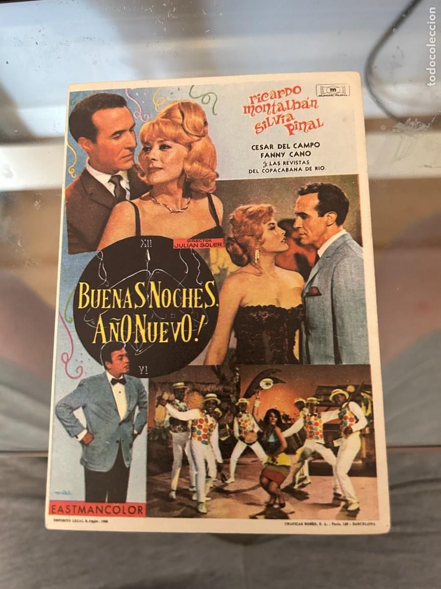 Folhetos de m&atilde;o de filmes antigos de cinema: 1271 BUENAS NOCHES A&Ntilde;O NUEVO SIN PUBLICIDAD BUEN ESTADO