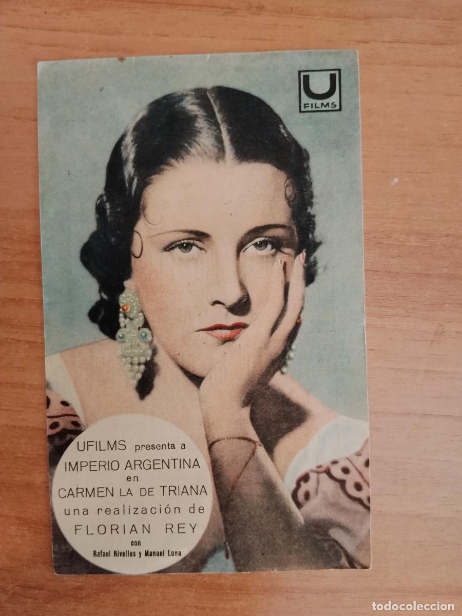 Cine: ROSA-PROGRAMA DE LA PELICULA --CARMEN LA DE TRIANA ct