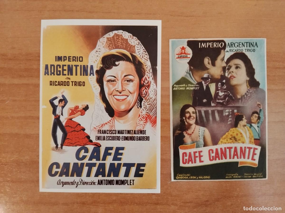 Cine: ROSA-PROGRAMA DE LA PELICULA --CAFE CANTANTE