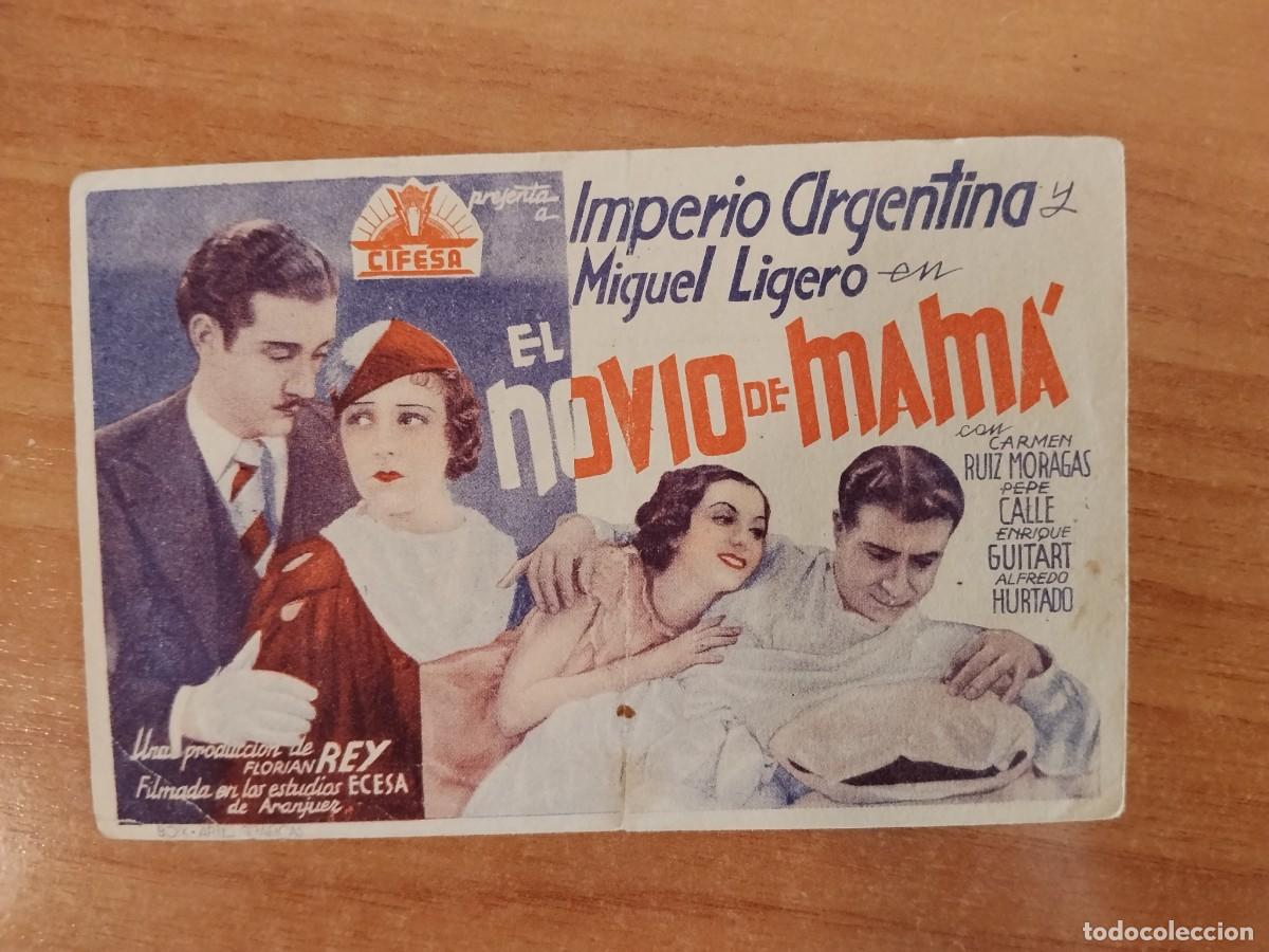 Cine: ROSA-PROGRAMA DE LA PELICULA --EL NOVIO DE MAMA ct