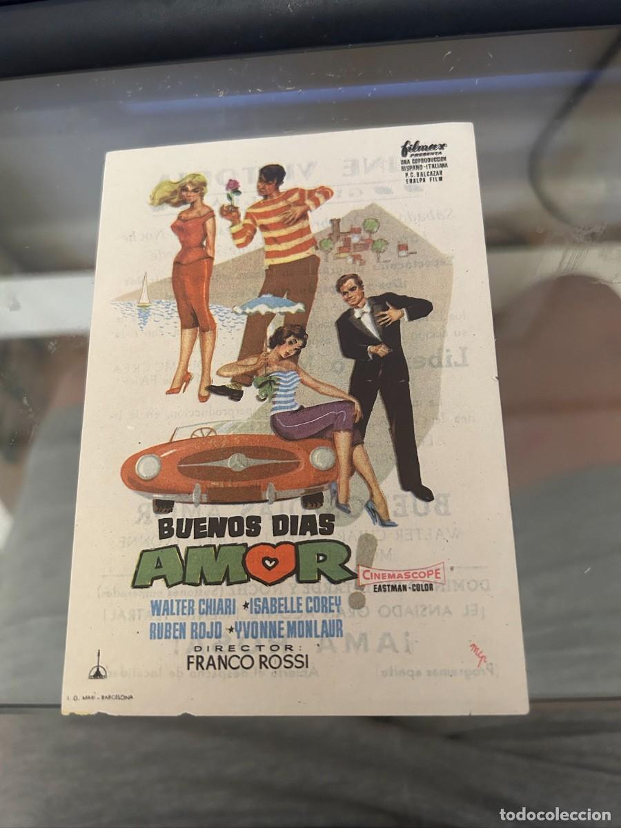 Cine: 1273 BUENOS DIAS AMOR CINE VICTORIA GIRONELLA BUEN ESTADO CON PUBLICIDAD