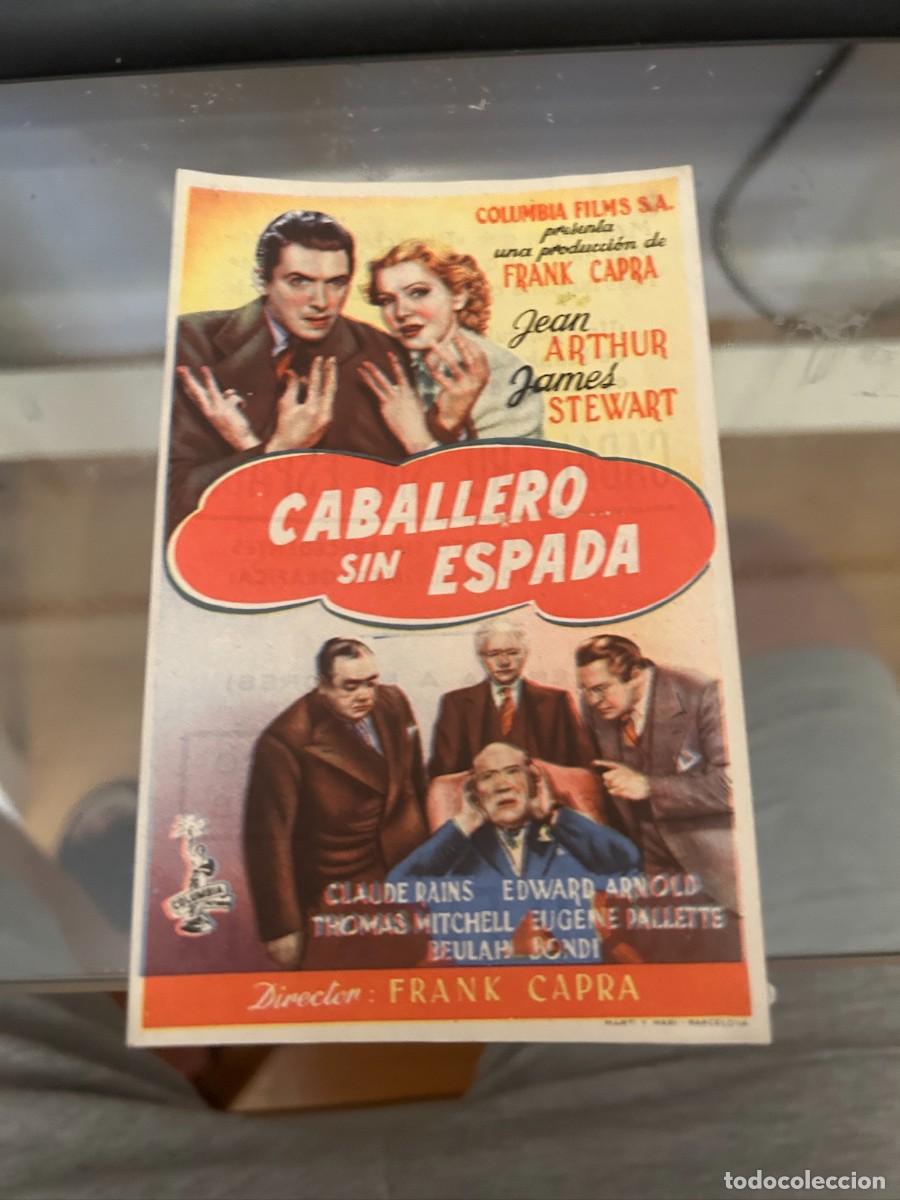 Cine: 1347 CABALLERO SIN ESPADA COLISEO ALBIA BILBAO CON PUBLICIDAD BUEN ESTADO