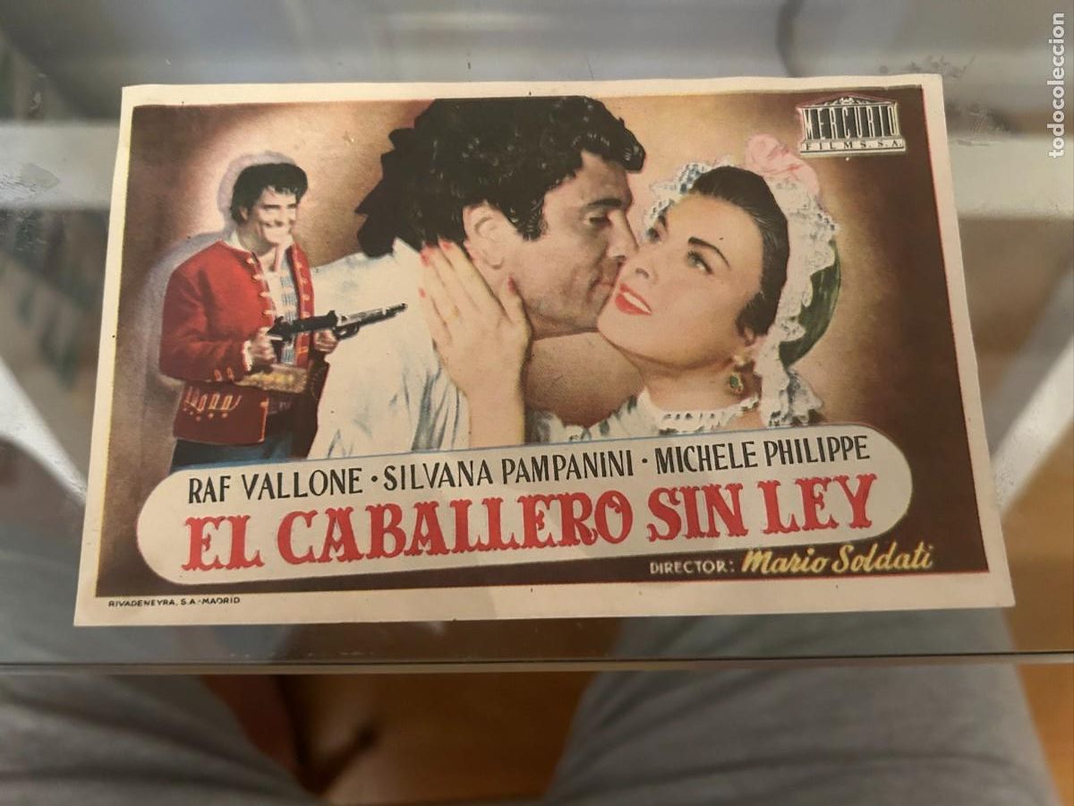 Cine: 1348 EL CABALLERO SIN LEY SIN PUBLICIDAD BUEN ESTADO