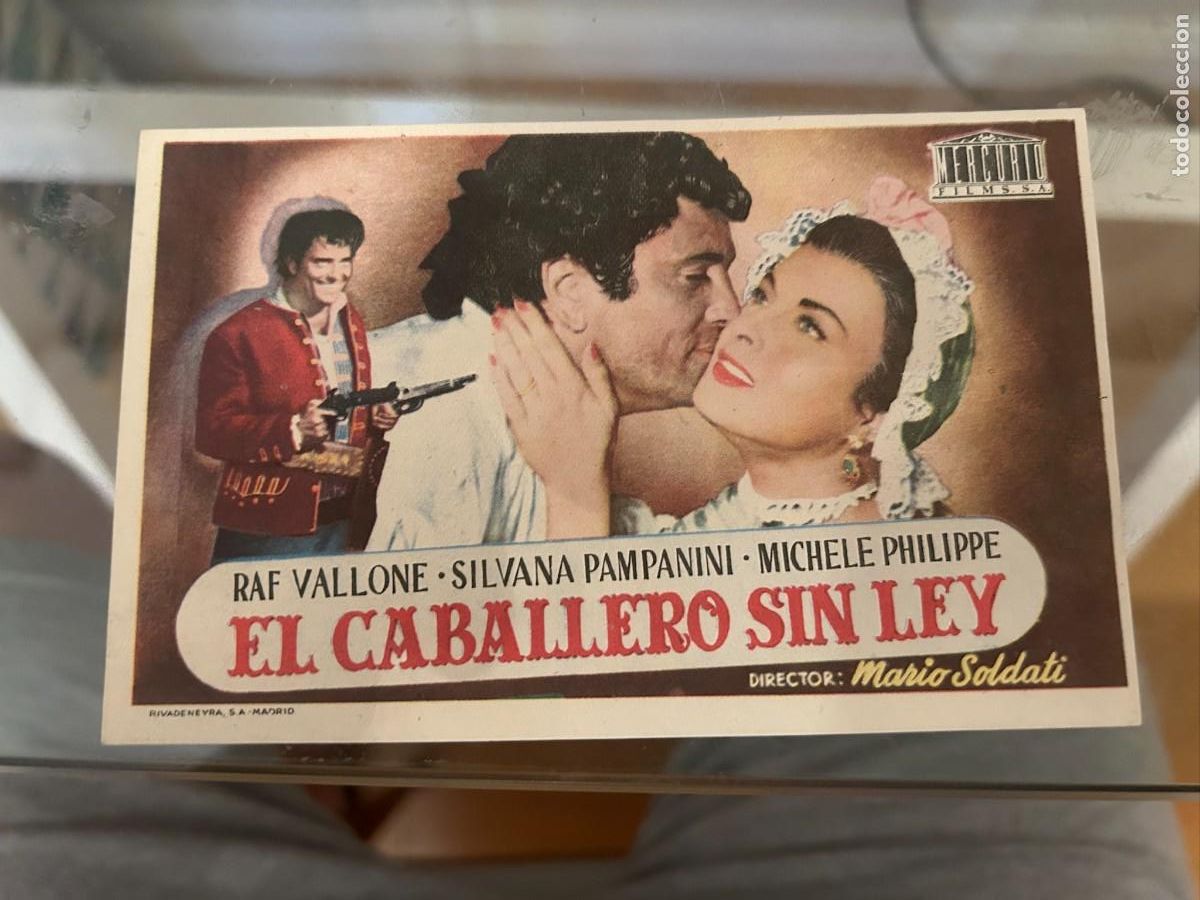 Cine: 1349 EL CABALLERO SIN LEY SIN PUBLICIDAD BUEN ESTADO