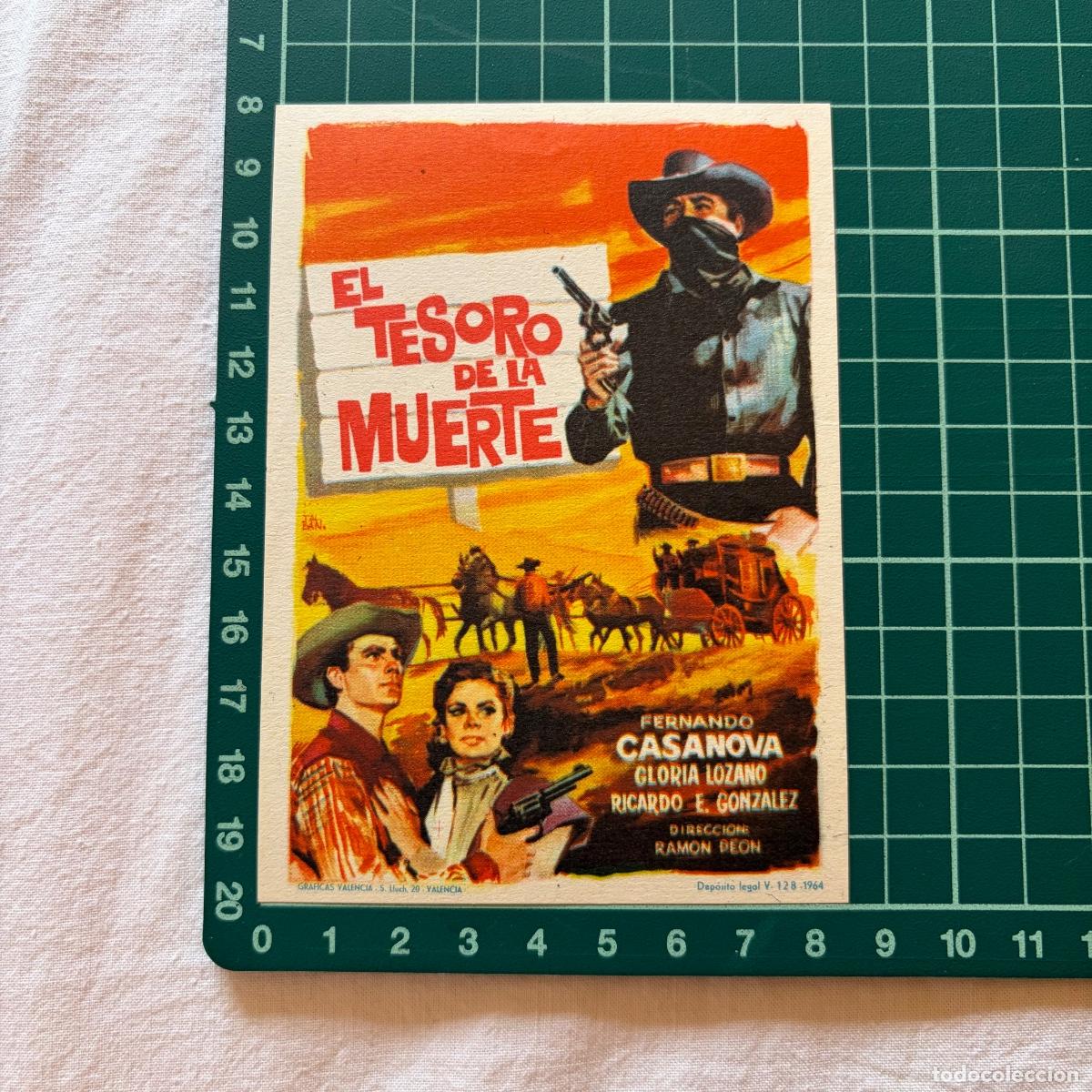 Cine: Programa de cine folleto de mano pelicula. El tesoro de la muerte.