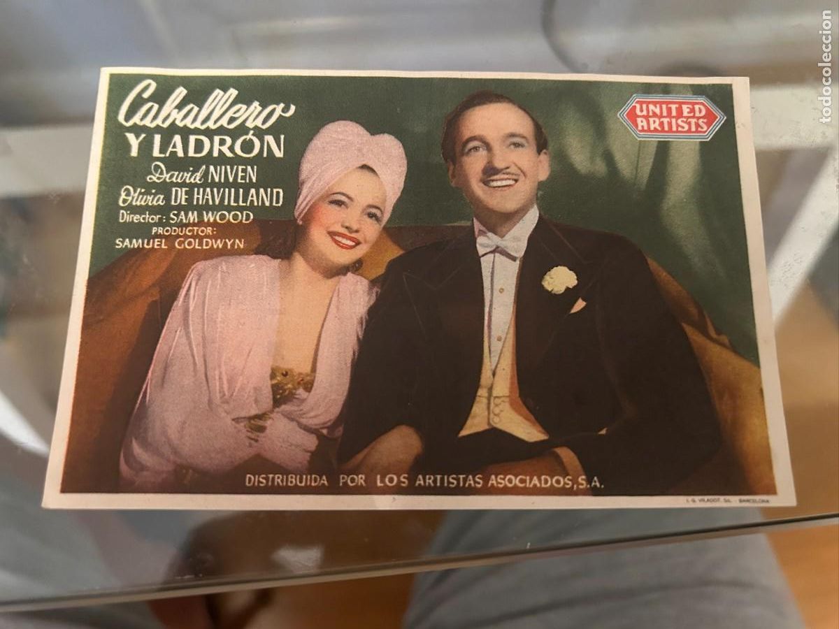 Cine: 1354 CABALLERO Y LADRON CINE LA CALANDRIA MASNOU CON PUBLICIDAD BUEN ESTADO