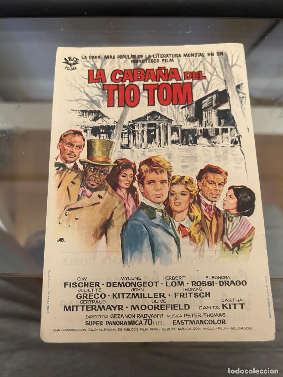 Cine: 1358 LA CABA&Ntilde;A DEL TIO TOM CINE LEPANTO PUERTOLLANO CON PUBLICIDAD BUEN ESTADO