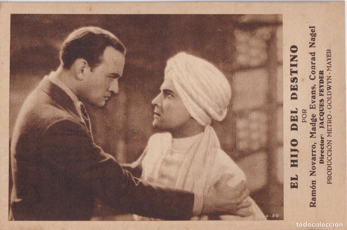 Cine: PROGRAMA DE CINE EN TARJETA &ndash; EL HIJO DEL DESTINO, RAM&Oacute;N NAVARRO. CONRAD NAGEL &ndash; TEATRE APOLO, 1934