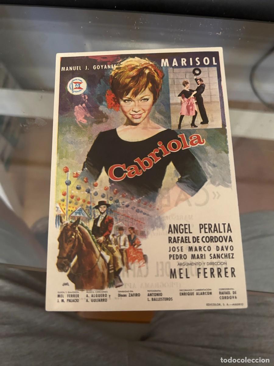 Cine: 1361 CABRIOLA MARISOL CINE CAPITOL TARRAGONA ON PUBLICIDAD BUEN ESTADO