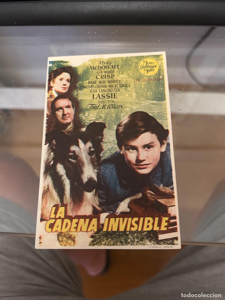 Cine: 1368 LA CADENA INVISIBLE CENTRO ARTESANO PRAT DE LLOBREGAT BUEN ESTADO CON PUBLICIDAD