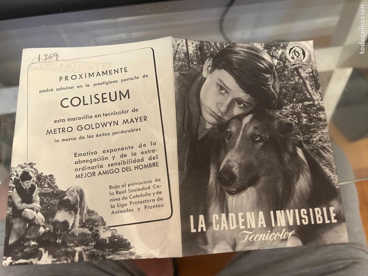 Cine: 1369 LA CADENA INVISIBLE CINE COLISEUM TARRAGONA BUEN ESTADO CON PUBLICIDAD