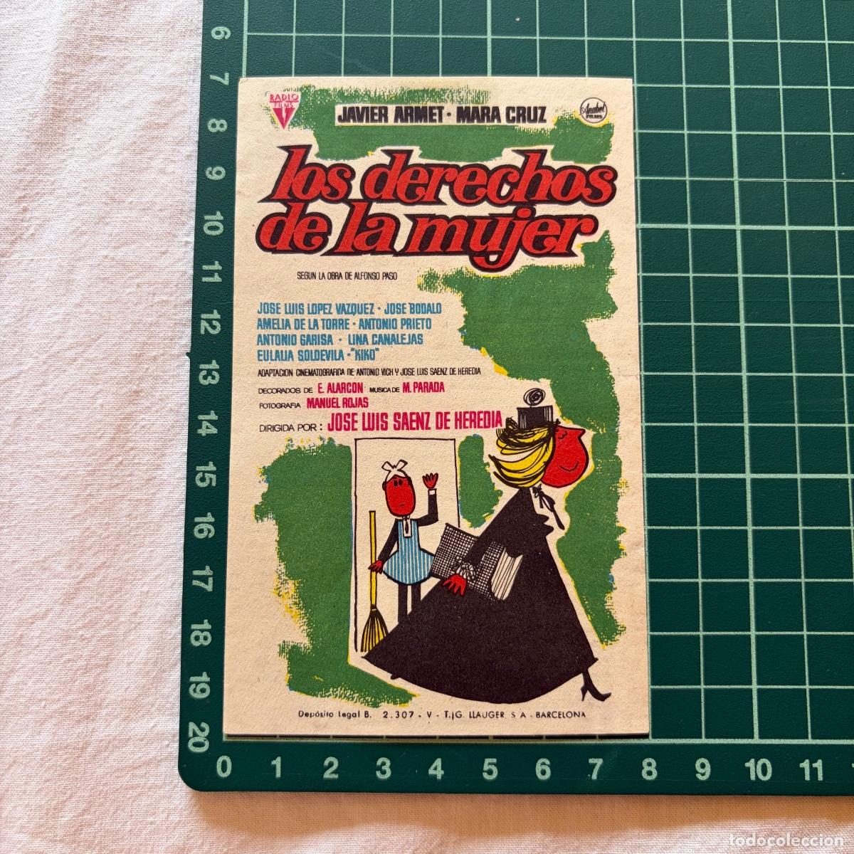 Cine: Programa de cine folleto de mano pelicula. Los derechos de la mujer panda Primitiva Liria, 1965.