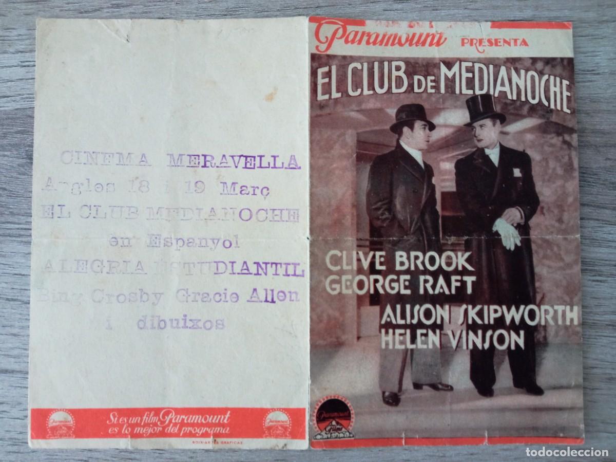 Cine: EL CLUB DE MEDIANOCHE, CLIVE BROOK, CINEMA MERAVELLA