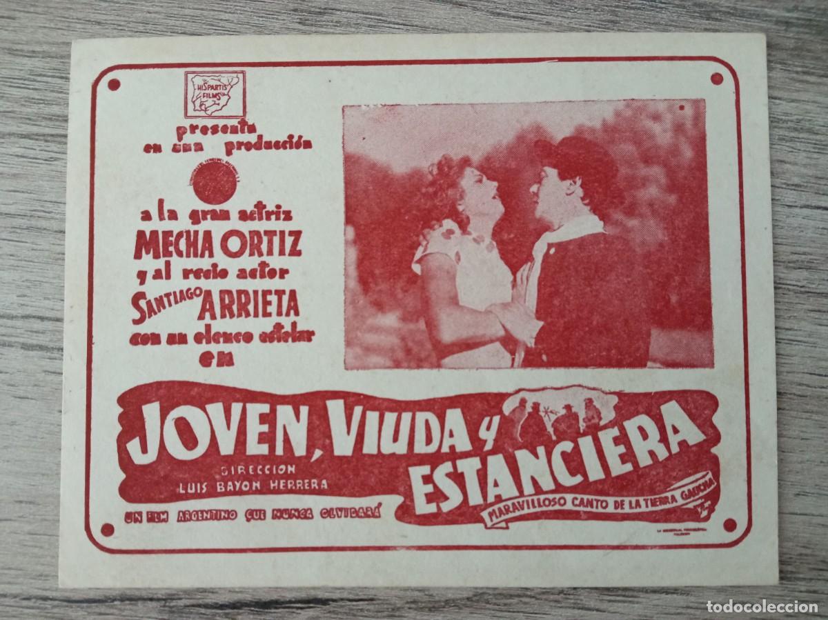 Cine: JOVEN, VIUDA Y ESTANCIERA, MECHA ORTIZ