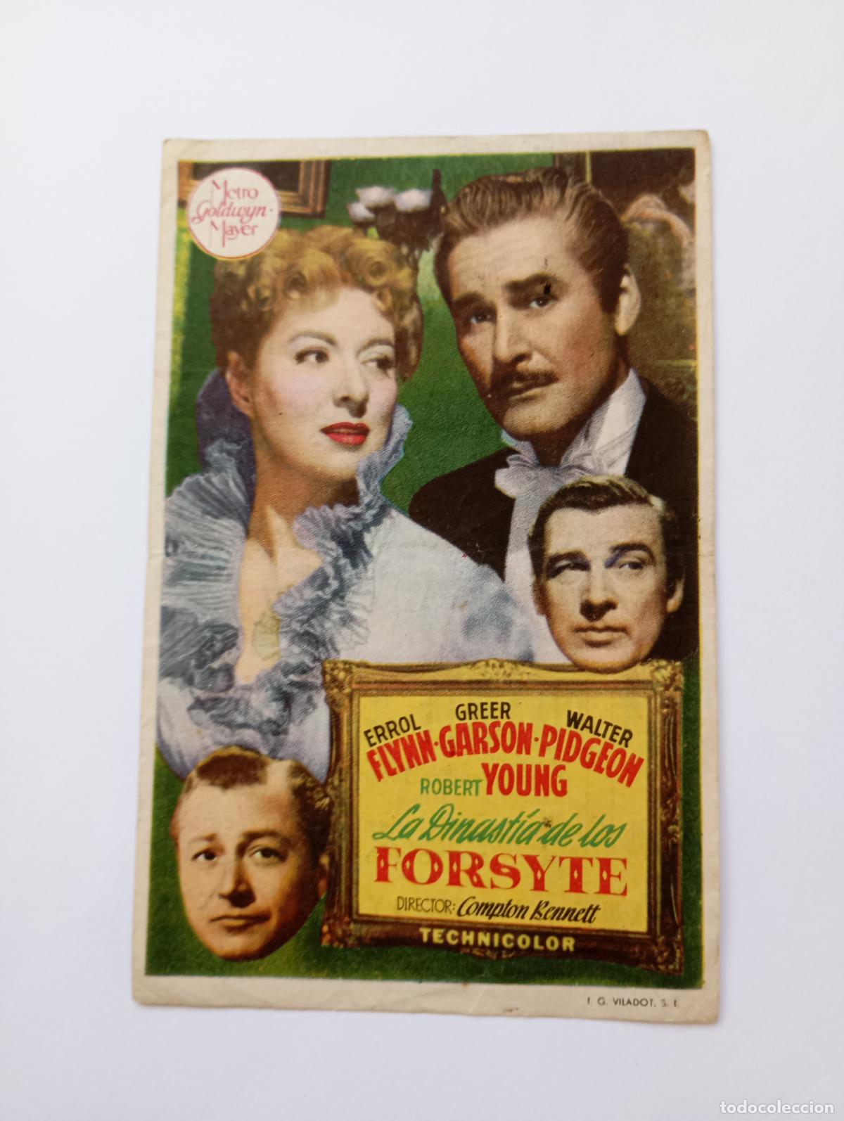 Cine: PROGRAMA FOLLETO DE CINE LA DINAST&Iacute;A DE LOS FORSYTE. ERROL FLYNN. BARACALDA GRAN CINEMA. TDKP30C