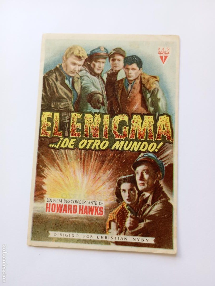 Cine: PROGRAMA FOLLETO DE CINE EL ENIGMA DE OTRO MUNDO. COLSEO ALBIA. TDKP30B