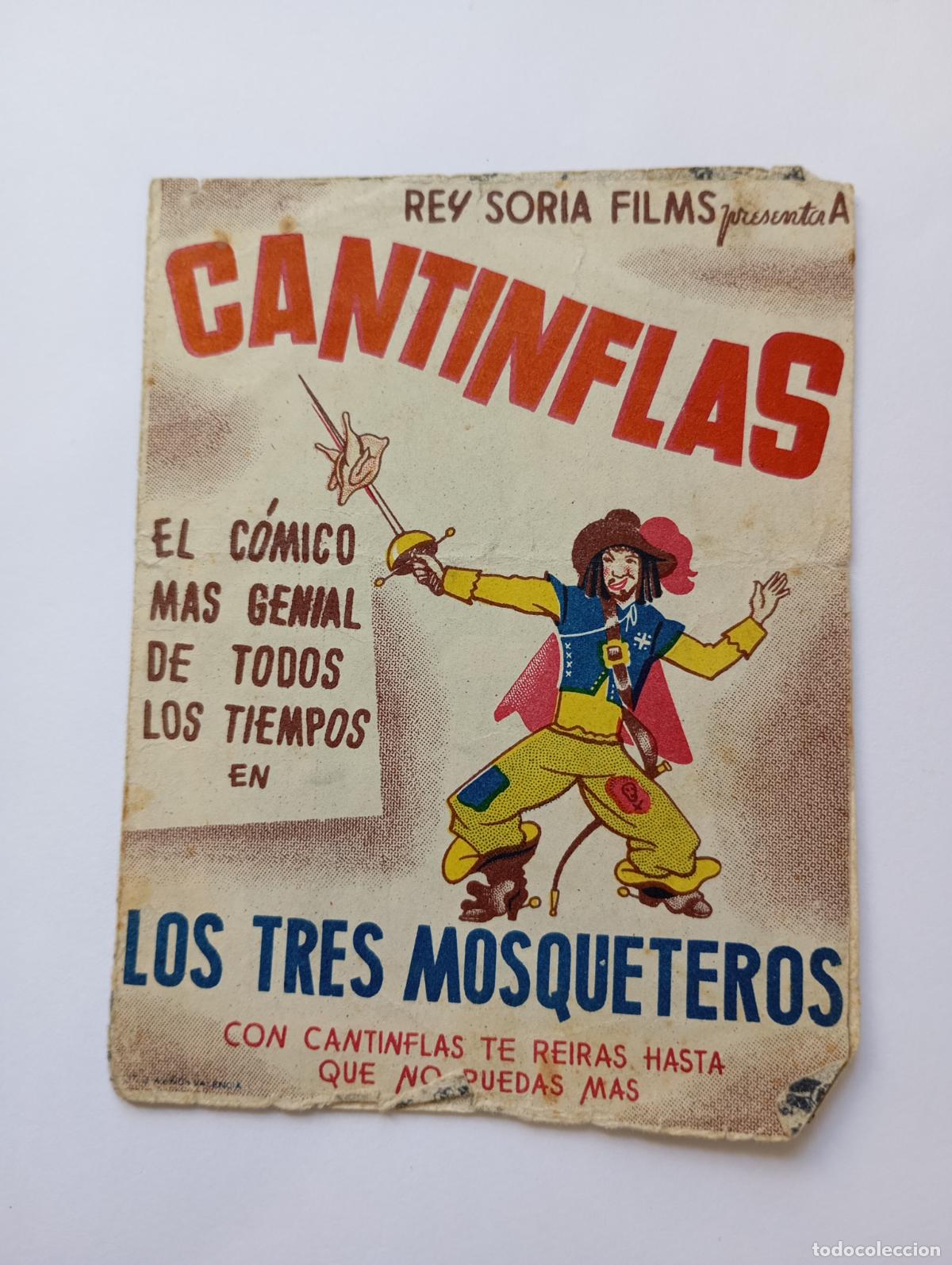 Cine: PROGRAMA FOLLETO DE CINE LOS TRES MOSQUETEROS. CANTINFLAS. TEATRO PR&Iacute;NCIPE. TDKP30C