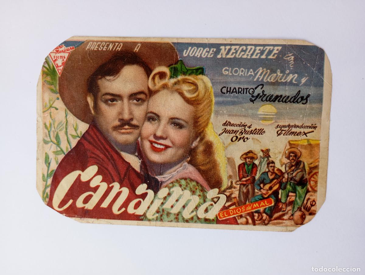 Cine: PROGRAMA FOLLETO DE CINE CANAIRNA. JORGE NEGRETE. COLISEO ALBIA. TDKP30C