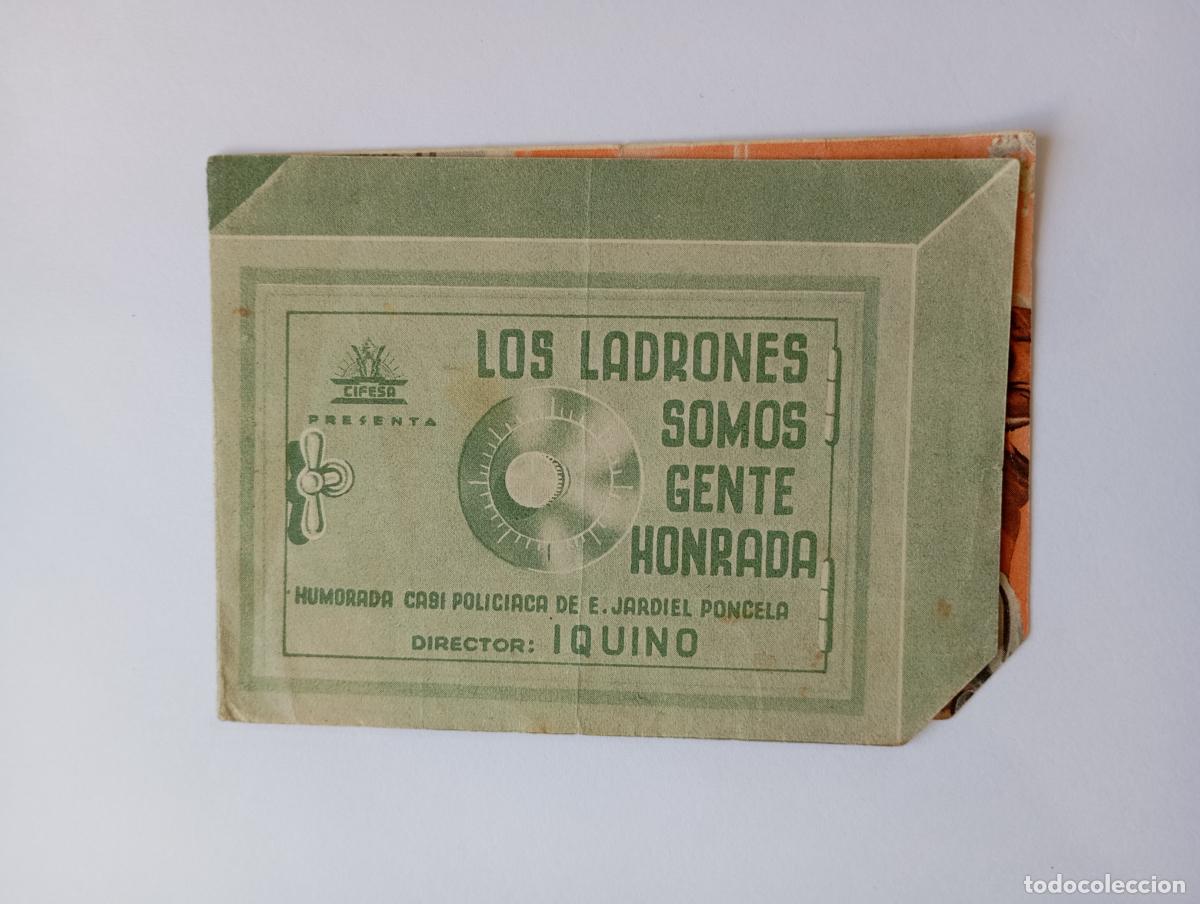 Cine: PROGRAMA FOLLETO DE CINE LOS LADRONES SOMOS GENTE HONRADA. TDKP30C