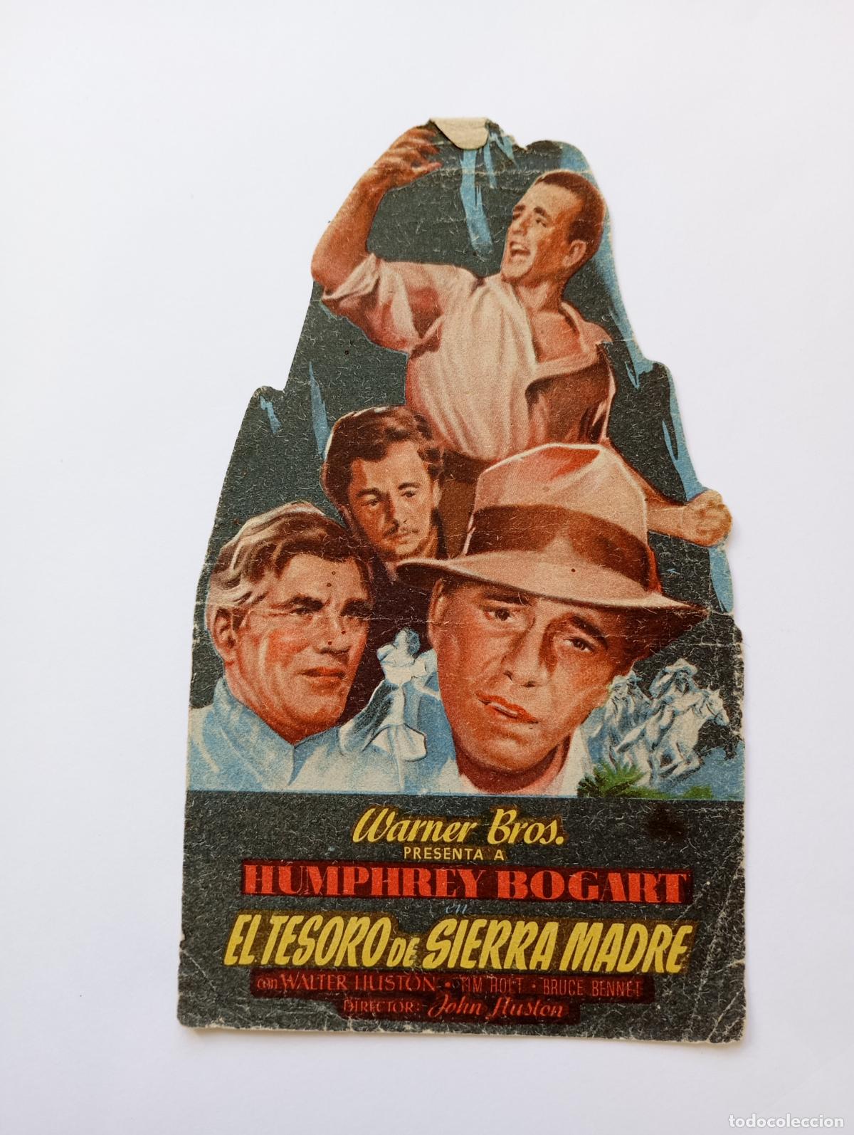 Cine: PROGRAMA FOLLETO DE CINE EL TESORO DE SIERRA MADRE. HYMPHREY BOGART. CINE RIALTO 1948. TDKP30C