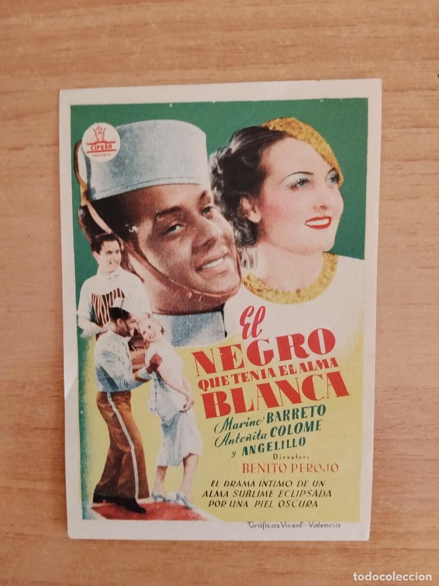 Cine: TURQUE-PROGRAMA DE LA PELICULA --EL NEGRO QUE TENIA ALMA BLANCA