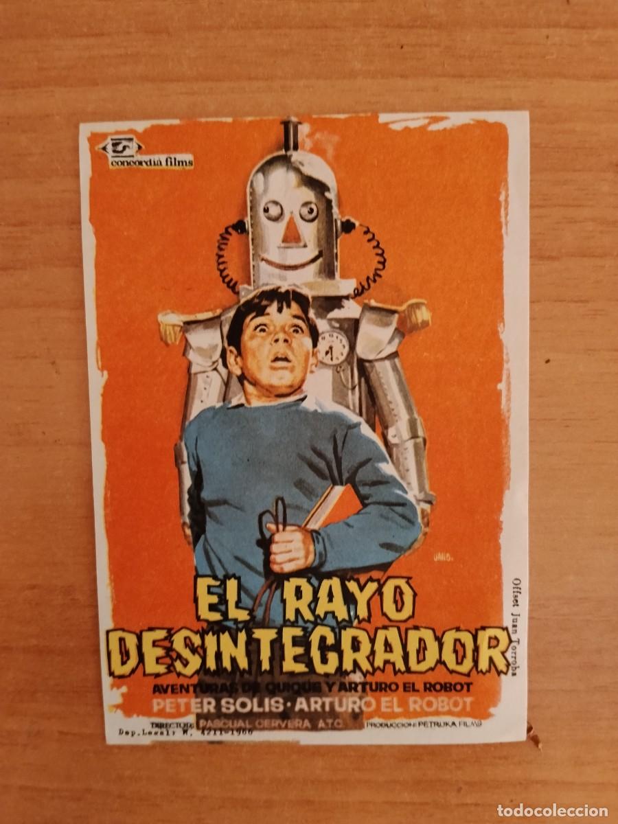  Flyers Publicitaires de films Anciens: TURQUE-PROGRAMA DE LA PELICULA --EL RAYO DESINTEGRADOR