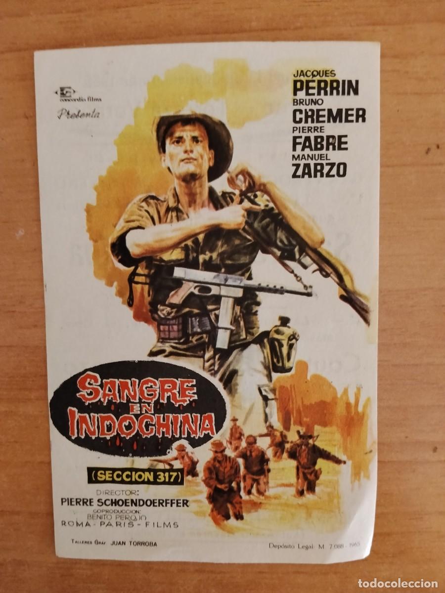  Flyers Publicitaires de films Anciens: TURQUE-PROGRAMA DE LA PELICULA --SANGRE EN INDOCHINA ct