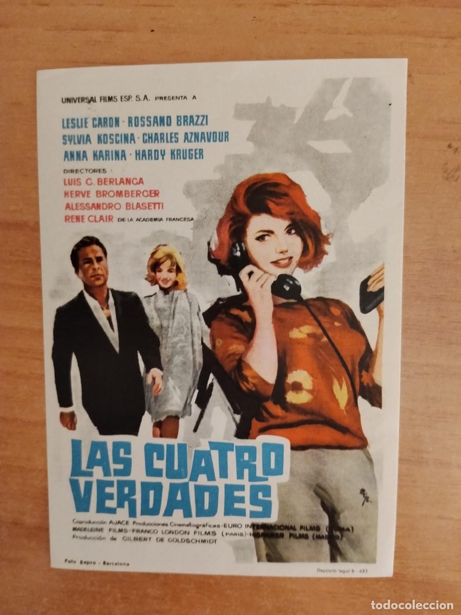 Cine: TURQUE-PROGRAMA DE LA PELICULA --LAS CUATRO VERDADES