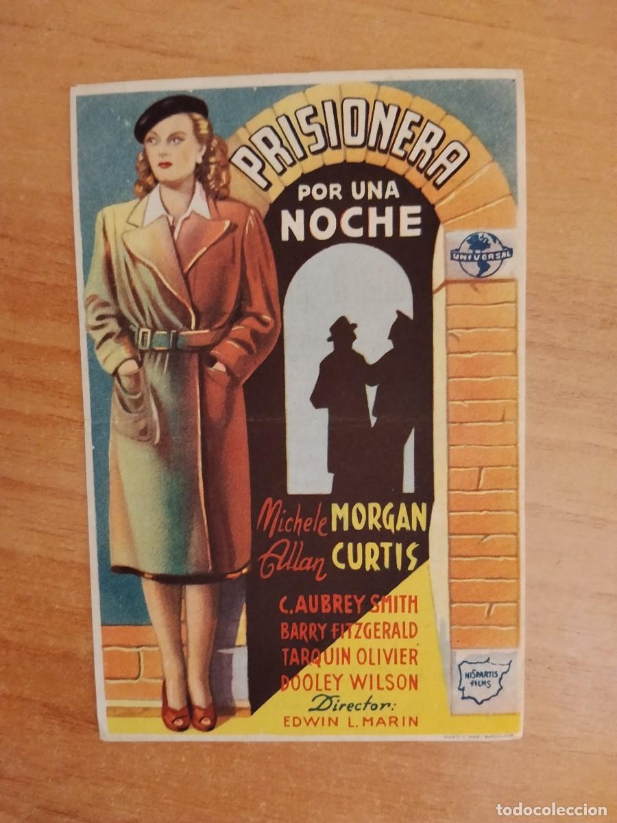 Cine: TURQUE-PROGRAMA DE LA PELICULA --PRISIONERA POR UNA NOCHE ct