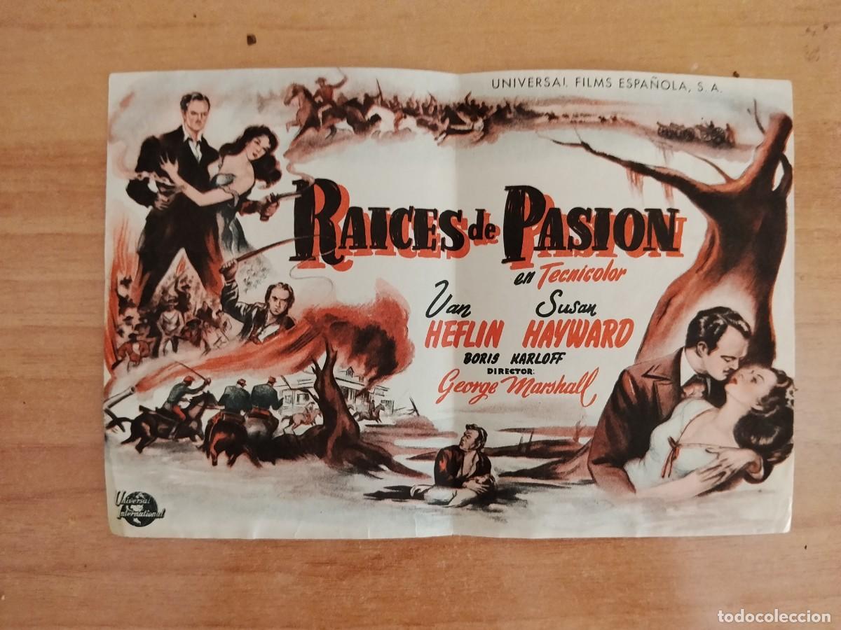 Cine: TURQUE-PROGRAMA DE LA PELICULA --RAICES DE PASION
