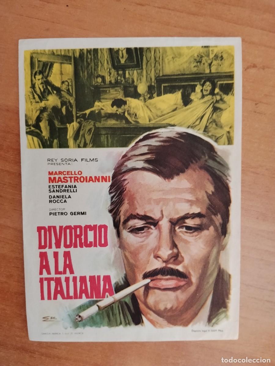 Cine: TURQUE-PROGRAMA DE LA PELICULA --DIVORCIO A LA ITALIANA