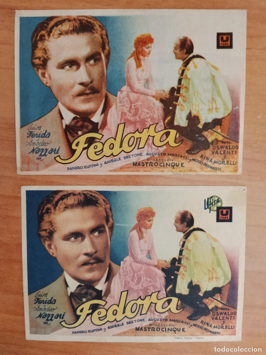 Cine: TURQUE-PROGRAMA DE LA PELICULA --FEDORA ct